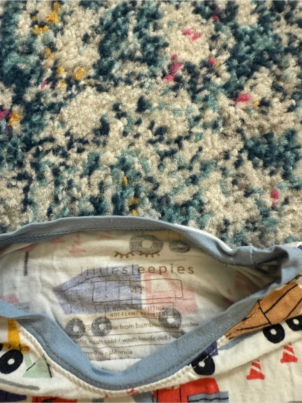 Little Sleepies Construction Truck Print Pajamas